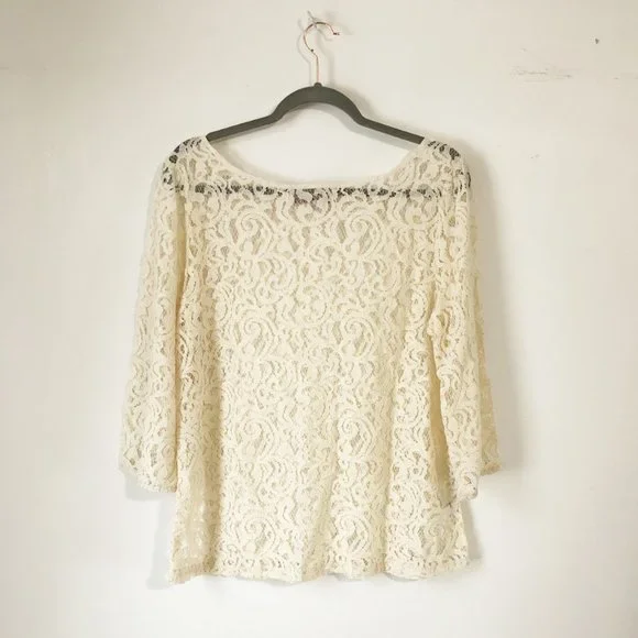 LOFT lace top - Picture 3 of 8